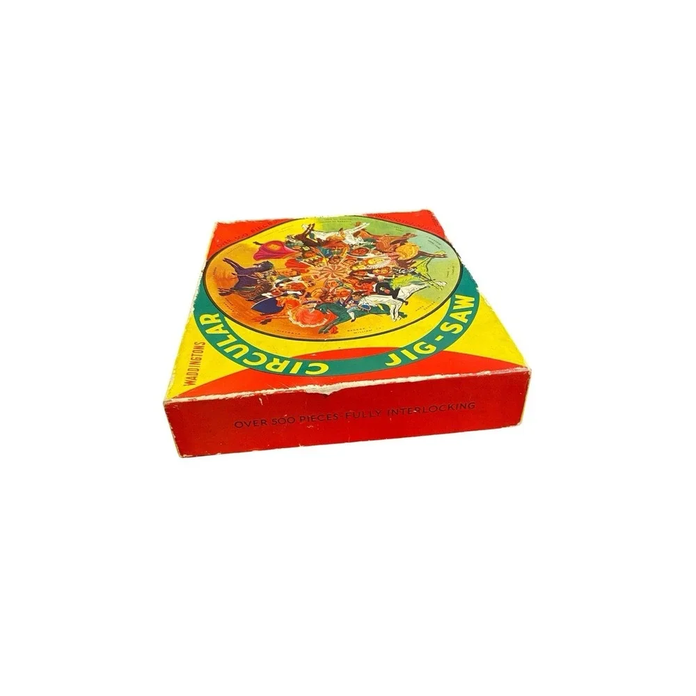 Vintage Waddingtons Circular Jig-Saw Kings & Queens of England 500+ Pc Puzzle
